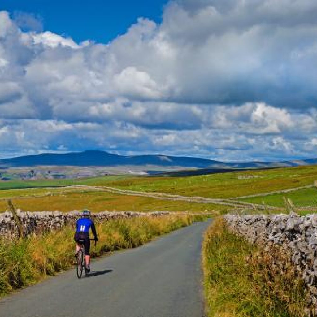 The road to Settle in the Yorkshire Dales National Park
